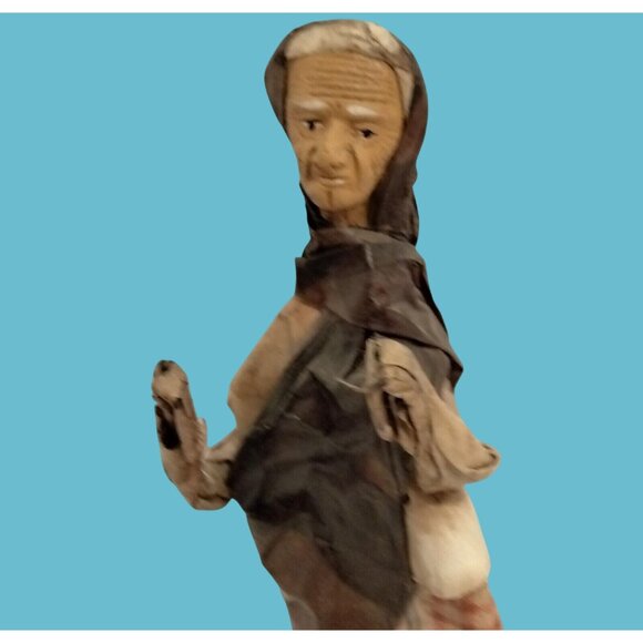 Old Women Grandmothers Mexican Paper Mache Figure Folk Art Lot 2 Mothers Day - Picture 10 of 16